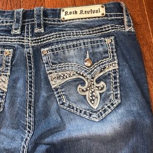 Rock Rivial Jeans Straight with jewels size: 32